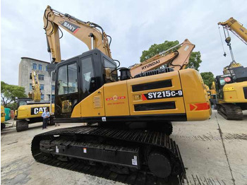 Escavadora de rastos Second hand used excavator extractor SANY 215C for sale in stock: foto 2