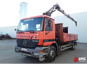 Camião de caixa aberta/ Plataforma, Caminhão grua Mercedes-Benz Actros 2031 atlas 144b3 remote lames: foto 3