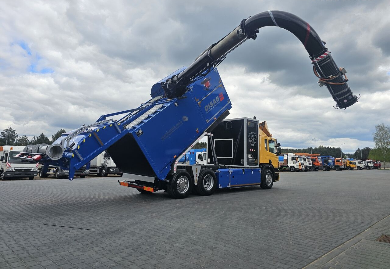 Caminhão limpa fossa Scania DISAB ENVAC Saugbagger vacuum cleaner excavator sucking loose su: foto 1