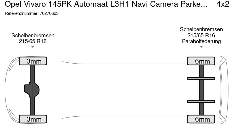 Furgão compacto Opel Vivaro 145pk Automaat L3H1 Navi Camera Parkeersensoren Airco Cruise L3 6m3 Airco Cruise control: foto 18