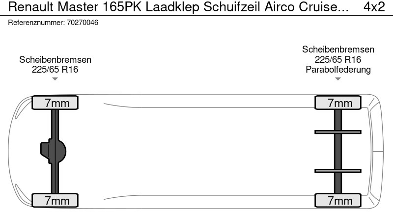 Furgão de toldo Renault Master 165PK Laadklep Schuifzeil Airco Cruise Bakwagen Meubelbak Zeilenwagen Schuifzeilen Plane 22m3 Airco Cruise control: foto 19