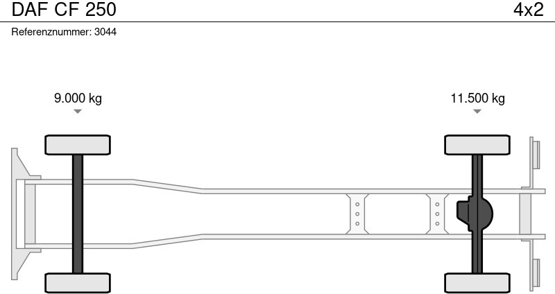 Caminhão furgão DAF CF 250: foto 16