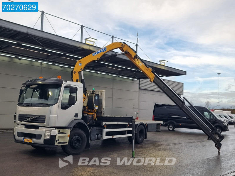 Camião de caixa aberta/ Plataforma, Caminhão grua Volvo FE 320 4X2 NL-Truck Manual Effer 145 3S Crane Remote Euro 4: foto 6