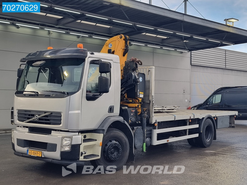 Camião de caixa aberta/ Plataforma, Caminhão grua Volvo FE 320 4X2 NL-Truck Manual Effer 145 3S Crane Remote Euro 4: foto 11