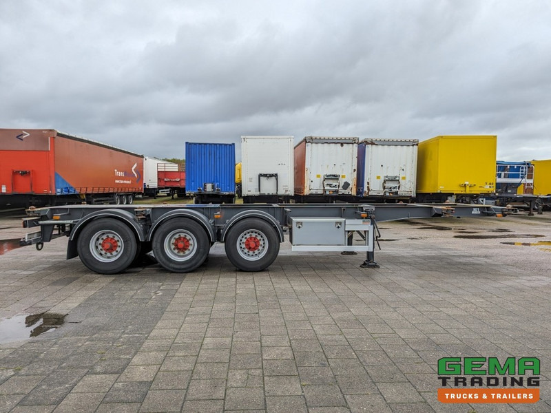 Semireboque transportador de contêineres/ Caixa móvel Burg BPO 12-27 3-Assen BPW ADR EX/II EX/III FL OX AT - Trommelremmen - 20/30FT TankChassis - RVS Driptray/Toolbox (O1824): foto 12