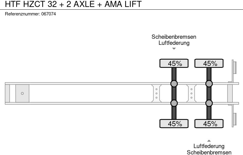 Semireboque furgão HTF HZCT 32 + 2 AXLE + AMA LIFT: foto 20