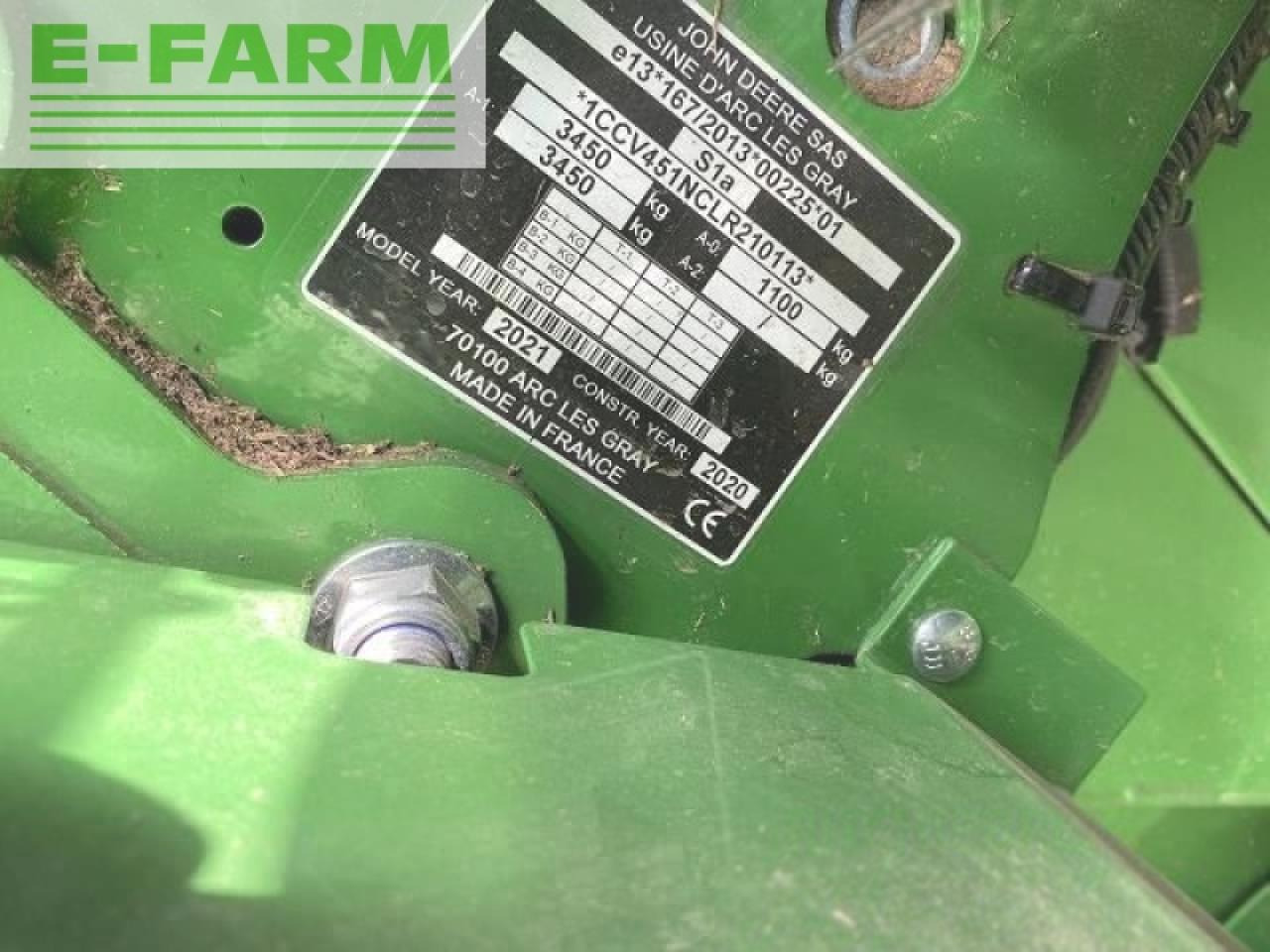 Enfardadeira de fardos quadrados John Deere v451r: foto 8