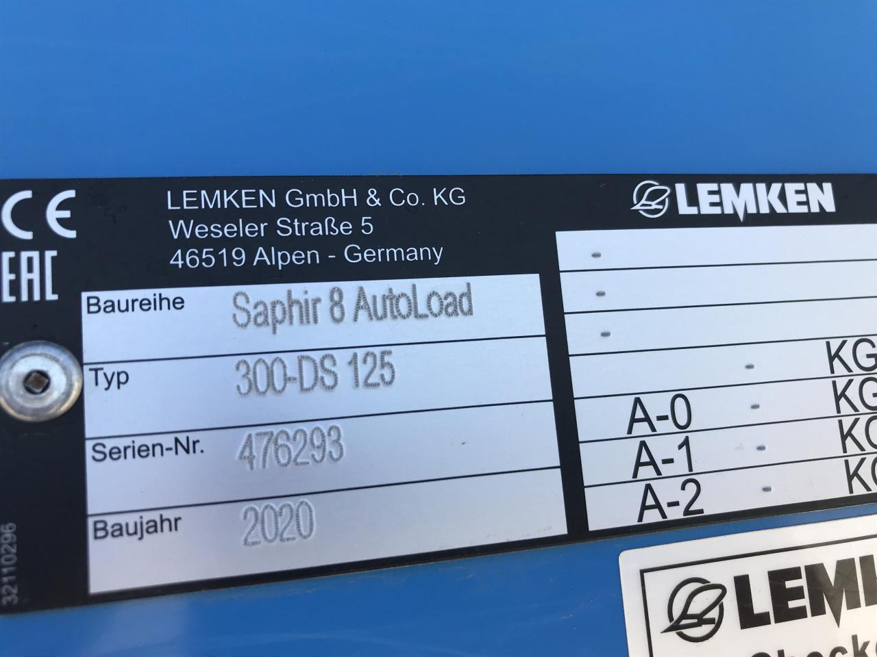 Semeadeira Lemken Saphir 8 Autoload: foto 12