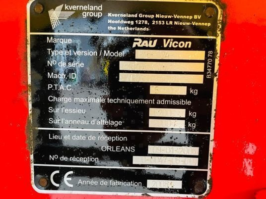 Pulverizador de arrastar Rau Vicon A24: foto 7